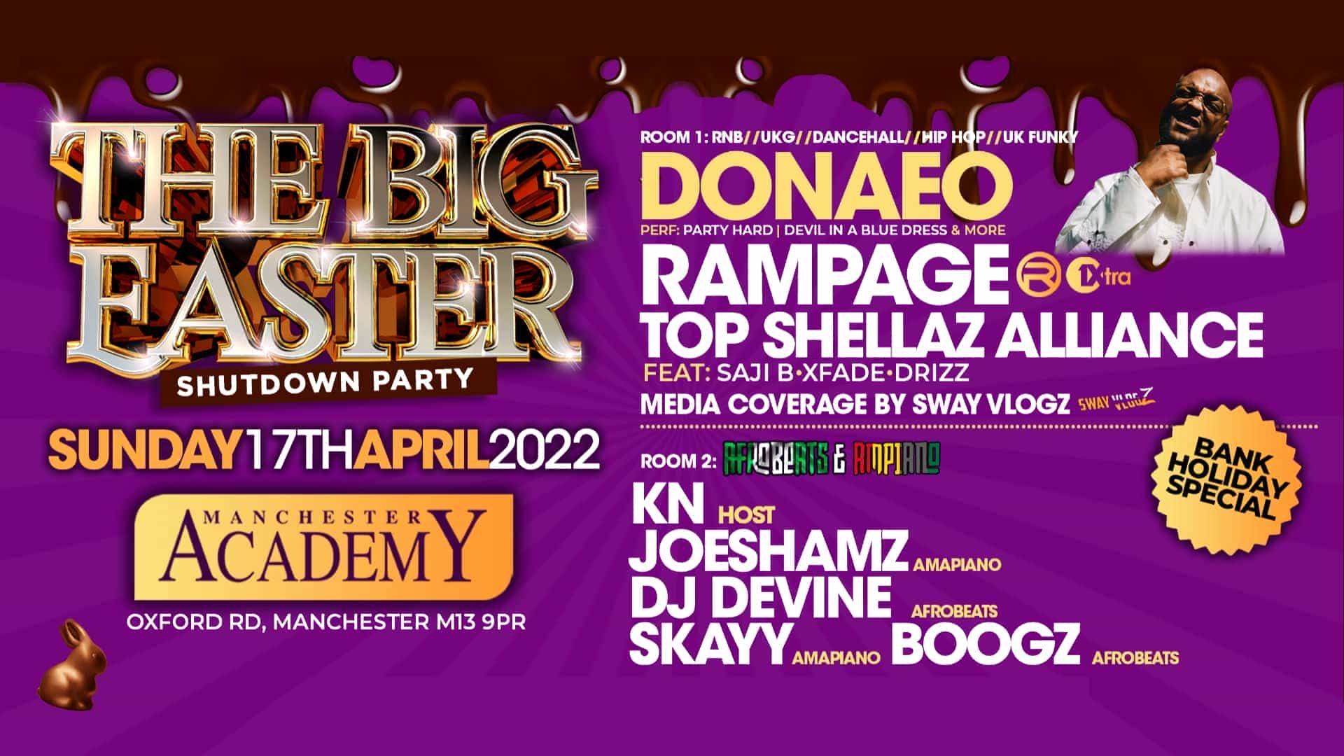 The Big Easter Shutdown Party featuring Donaeo