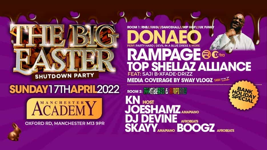 The Big Easter Shutdown Party featuring Donaeo