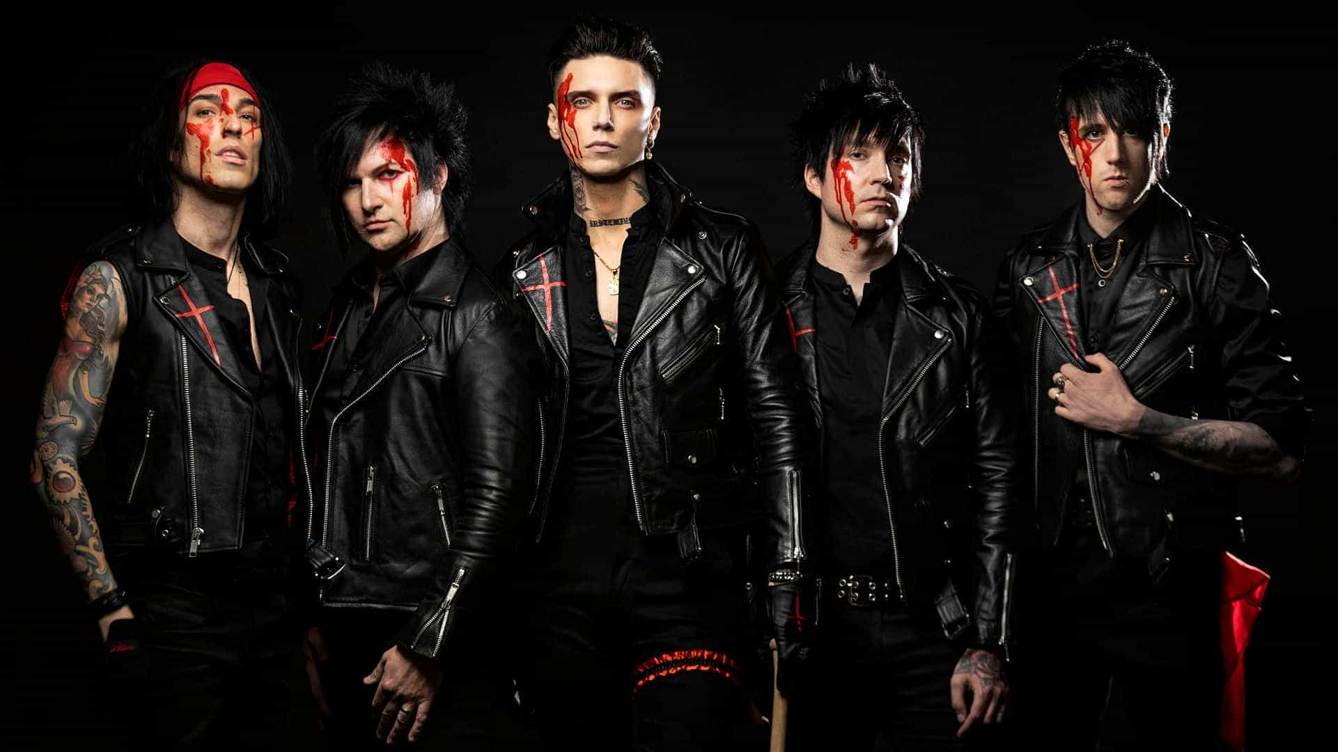 Современная песня черная. Группа Black Veil Brides. Black Veil Brides 2021. Fields of Bone Black Veil Brides. Рок группа Black Veil Brides.