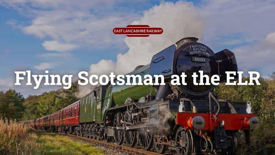 Flying Scotsman on Display at Bury Station