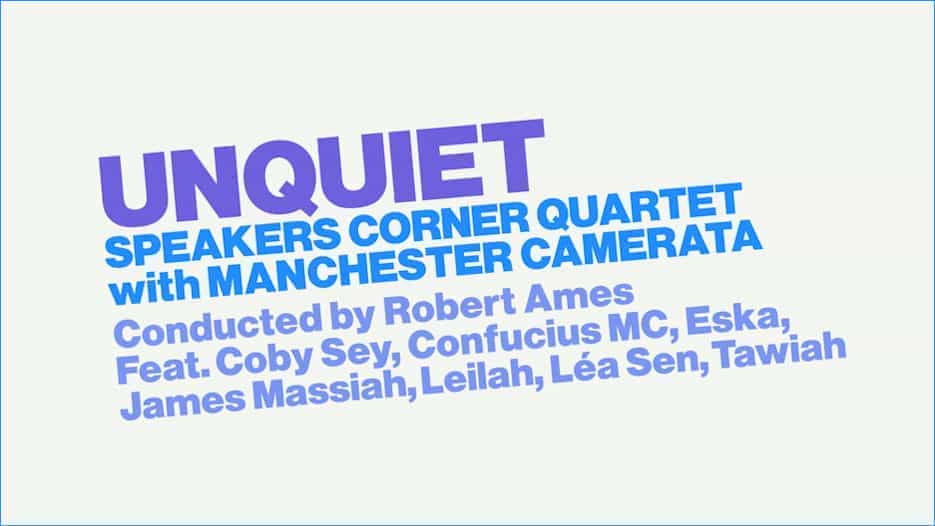 Manchester Camerata & Speakers Corner Quartet