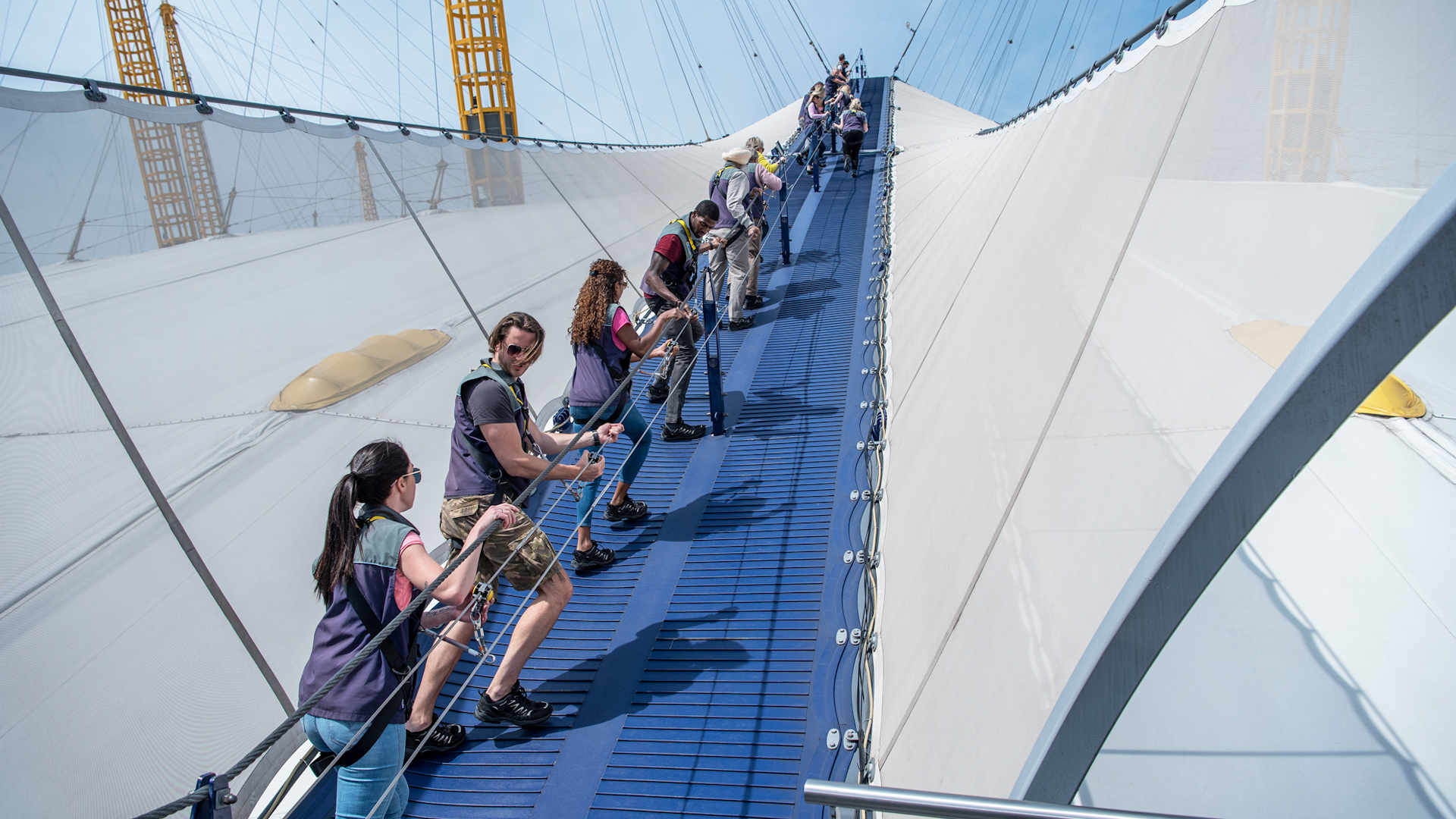 Up at The O2 Climb