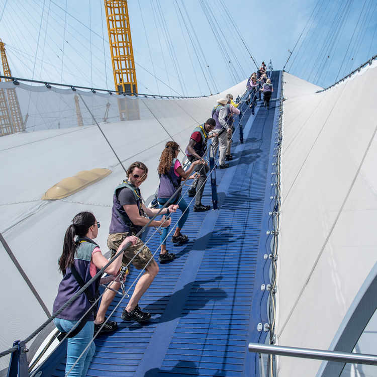 Up at The O2 Climb