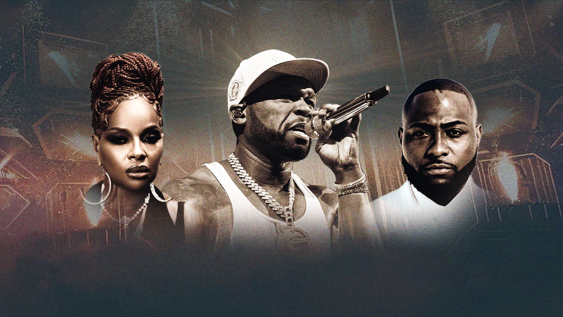 50 Cent + Mary J. Blige + Davido