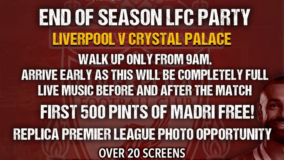 End Of Season LFC Party