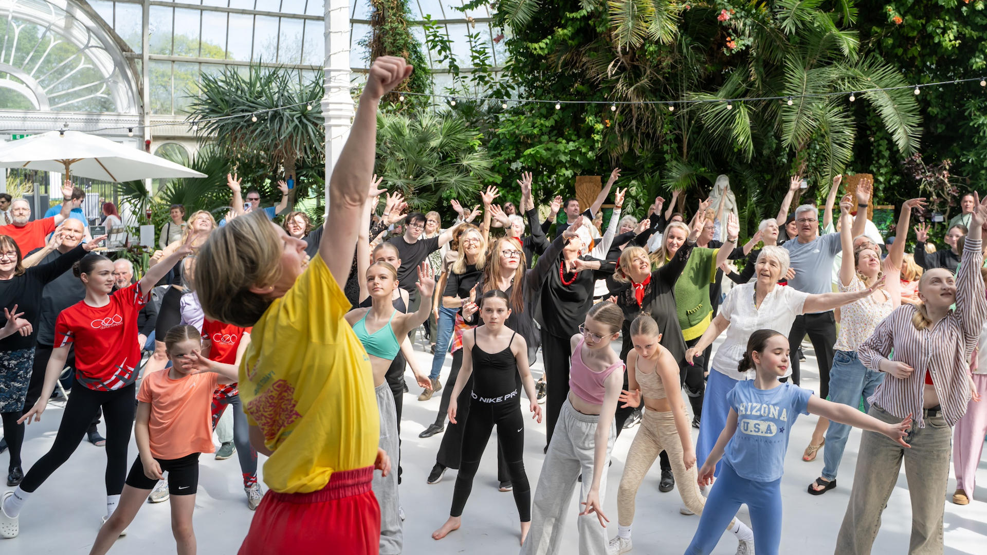 Dancing at the Palm House
