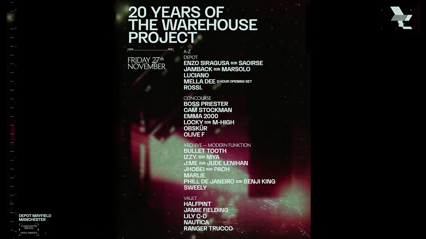 20 Years of Warehouse Project - Rossi + Luciano + more