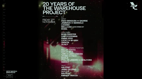 20 Years of Warehouse Project - Rossi + Luciano + more