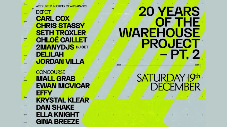 20 Years of The Warehouse Project Pt 2